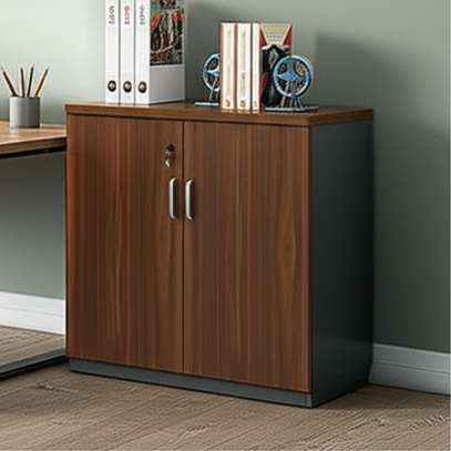Office Cabinet : 2=Door Wooden Office Credenza image 2