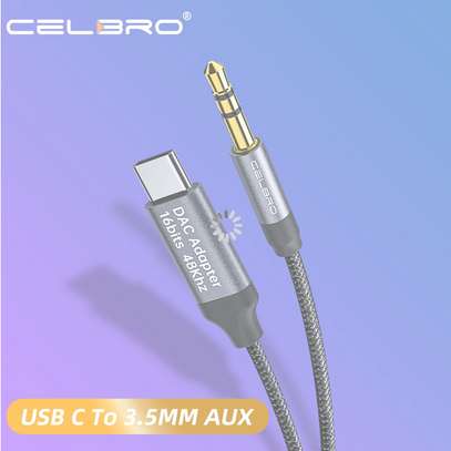 Usb C To 3.5mm Aux Jack Adapter Speaker and Headphone 3.5 Mm image 1
