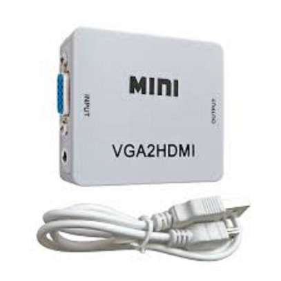 HDMI2VGA Mini - HDMI VGA Converter (white) image 1