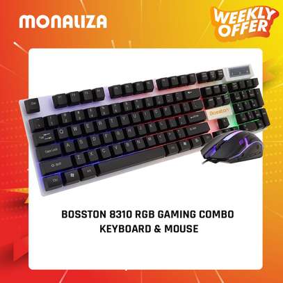 BOSSTON 8310 RGB Gaming Combo Keyboard & Mouse image 1