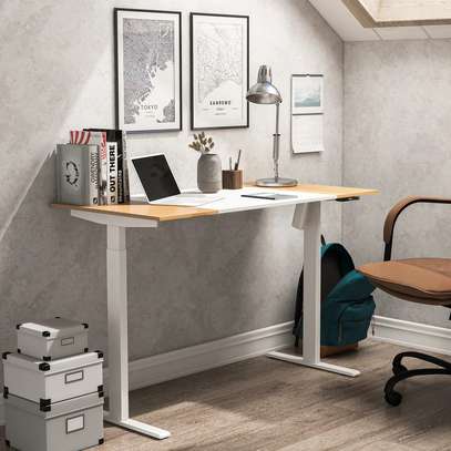 Office Desk: Getty Modern 47-inch Steel Adjustable Desk image 1