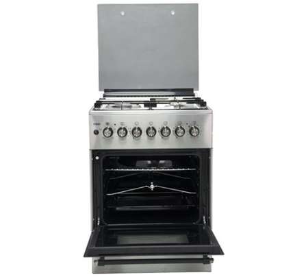Mika Standing Cooker, 58cm x 58cm, 3G+1E stainless steel image 2