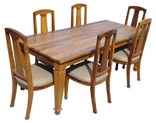 Mvule hardwood dining tables 6 or8 seaters image 4