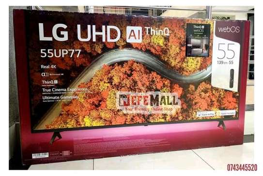 55 LG smart UHD Television UP77 - Super sale image 1