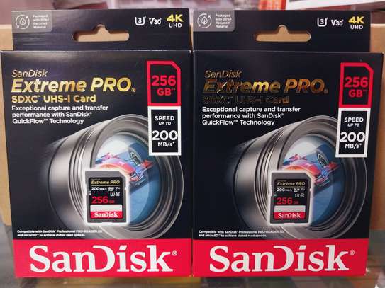 SanDisk 256GB Extreme PRO UHS-I SDXC Memory Card image 2