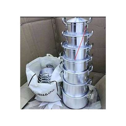 Tornado Stainless Aluminium Cookware Pot Sufuria Set -14pcs image 2