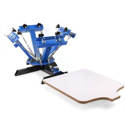 Silk Screen Printing  4 Color 1 Station Tshirt Machine image 1