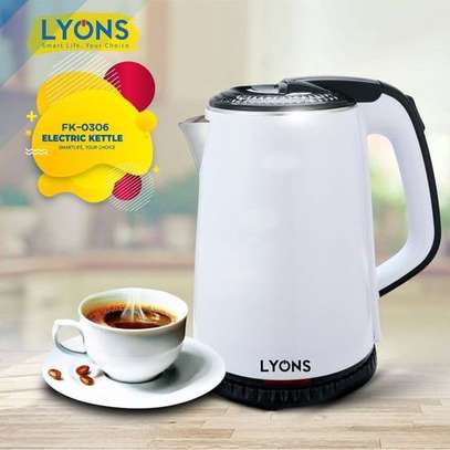 Lyons 1.8 Liter Lyons Cordless Electric Kettle White image 1