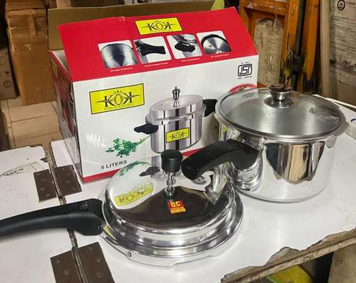 2 in 1 kok one handle pressure cooker image 1