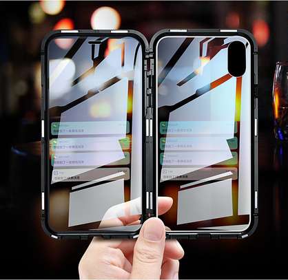 Magnetic Double-sided 360 Full Protection Glass Case for iPhone XR Xs Max image 5