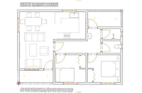 Simple and beautiful 2 bedroom plan image 2