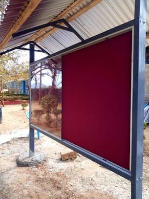 Canopied Glass sliding Noticeboards 8*4ft image 3