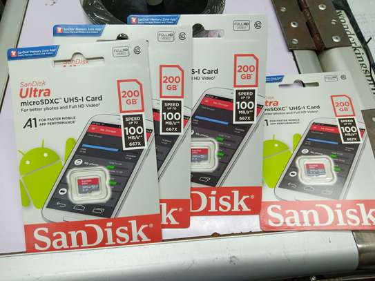 Sandisk Ultra Micro SD Memory Card 200GB 100MB/s A1 Class 10 image 1