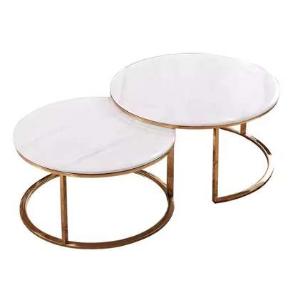 Round Coffee Table in White image 7