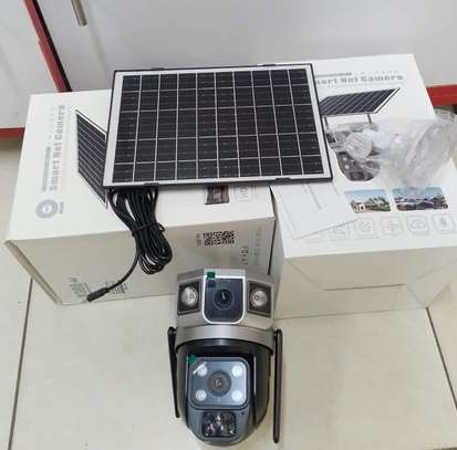 V380 4g Solar Powered Dual Lens PTZ CCTV Camera image 3