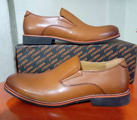 Robby cavally Premium Leather Shoes Mustard Slipon Shoes image 2