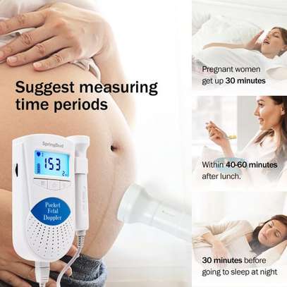 renatal Fetal Doppler Heart Sound Monitor Baby Detector image 3