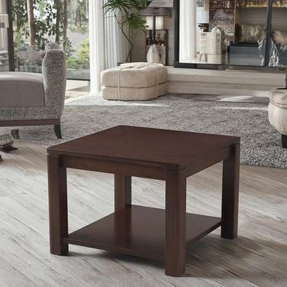 Coffee Table; Square Mahogany Living Room Cofee Table image 3