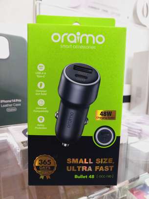 ORAIMO 48 W 3 Amp Turbo Car Charger image 1