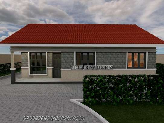 Simple and beautiful 2 bedroom plan image 3