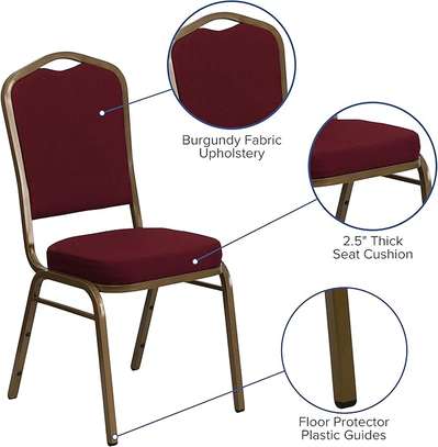 Red Velvet Stackable Event Banquet Chair image 5