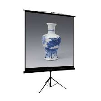 TRIPOD PROJECTION SCREEN  96*96 FOR HIRE image 1