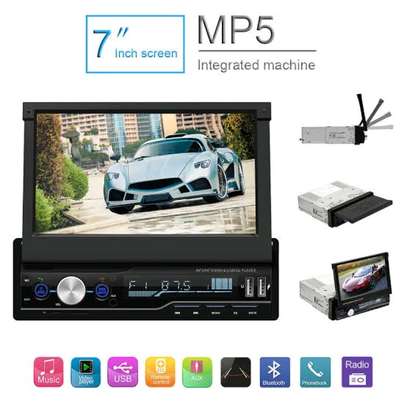 7 inch retractable car mp5 player image 1