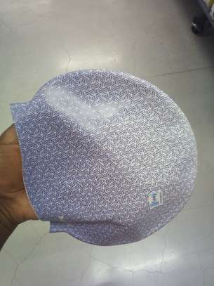 Light grey with white fade Silicone elastic swimming cap image 2