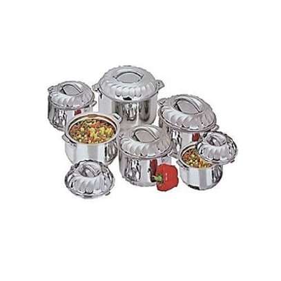 Signature Generic Stainless Steel 6Pcs Hot Pots Set-Silver image 1