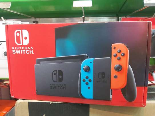 Neon Red and Blue Nintendo  Switch  Console image 1
