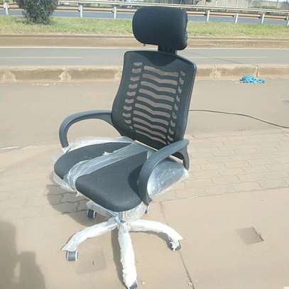 Ergonomic Office Chair Mesh Back Adjustable Headrest image 3