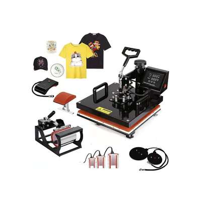 8 in 1 sublimation machine for mug t shirts plate image 1