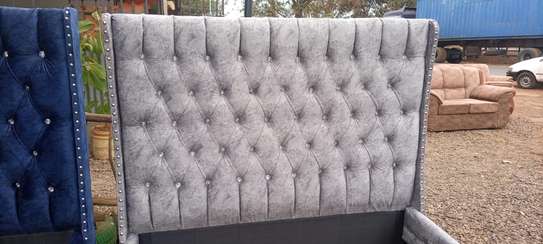 5*6 modern chesterfield bed made by hardwood image 4
