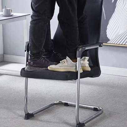 Visitor Chair Black Ergonomic Mesh Office Seating image 4