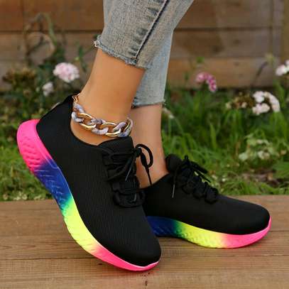*Rainbow  sneakers Restocked🥳🥳 Size 37-42  Normal fitting image 4