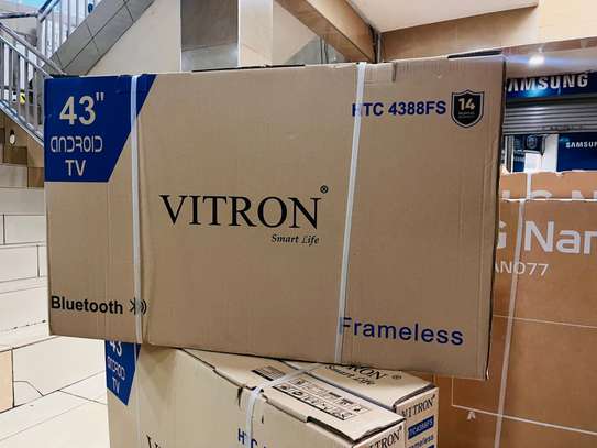 VITRON 43 INCHES SMART ANDROID FRAMELESS FHD TV image 2