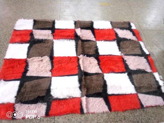 Quality fluffy pattern carpets size 5*8 image 14