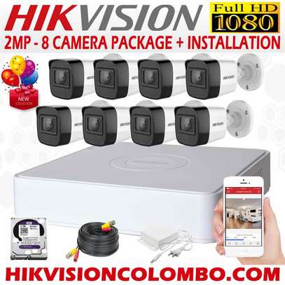 8 CCTV 1080p Camera Full Kit ( HD With 25m Night Vision) image 3