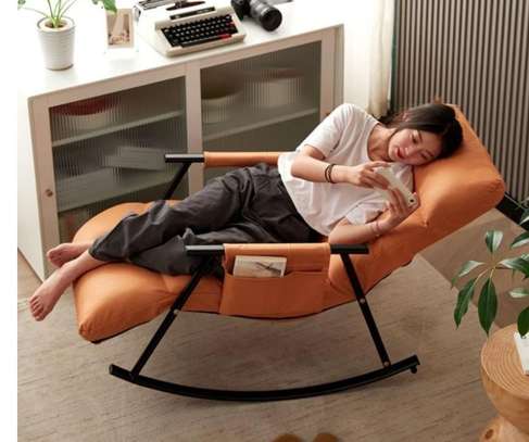 Home Chair : Rattan Outdoor Rocking Chair image 7