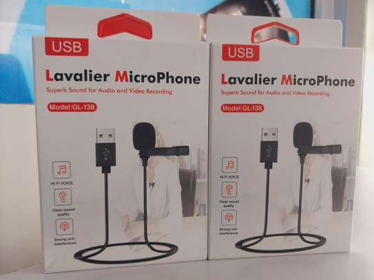 3.5mm Mini Microphone Condenser USB Lavalier Clip image 1