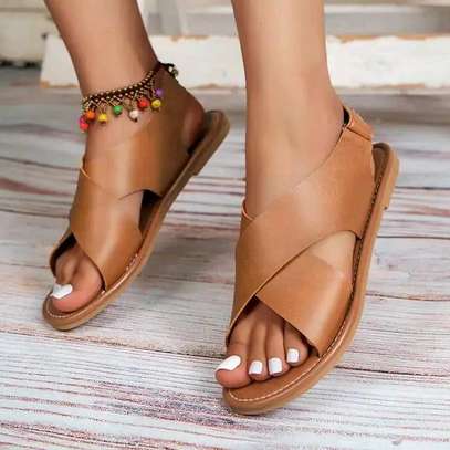 Ladies pure leather sandals image 1