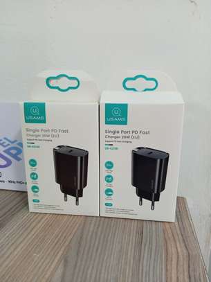 Usams 20W Pd Fast Charger Pd3.0 Qc3.0 Qc2.0 Type C Quick image 2