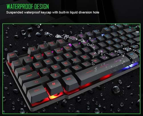 Wired Backlit Keyboard & Mouse Combos image 2