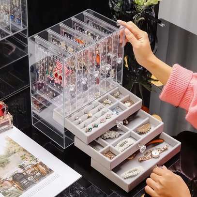 High-end luxury jewelry storage organizer image 1