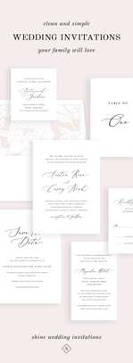 Elegant wedding brochure /Invitation card image 2