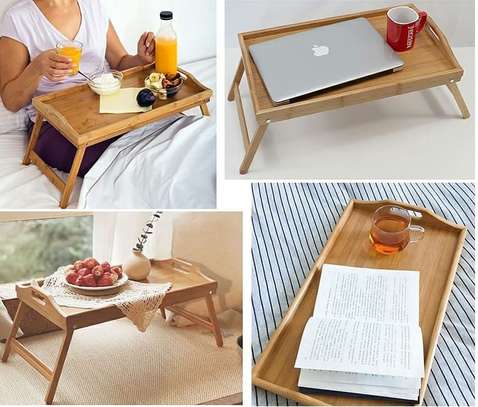 Multifunctional foldable breakfast table image 1