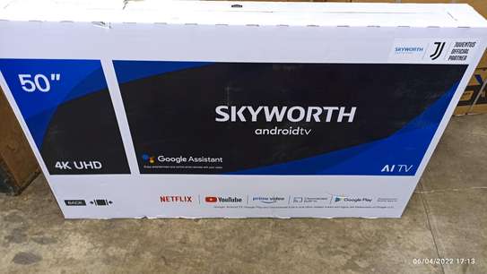 Skyworth 50'' 4K UHD ANDROID TV,FRAMELESS,WI-FI,HDR,NETFLIX image 1