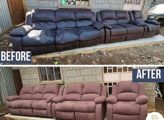 Repair/Reupholstery of Recliner sofas(Imported) image 5