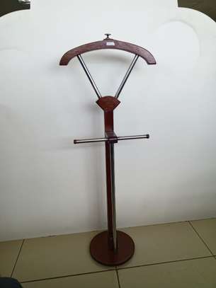 Brown Mahogany Executive Coat Stand image 1