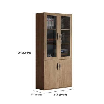 Modern 2-Door Wooden Office Storage Unit image 4